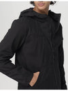 Supima Cotton Twill Stretch-TC Over Hooded Jacket Black - STONE ISLAND - BALAAN 7