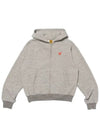 Logo hooded zip up jacket gray HM27CS033 GRA - HUMAN MADE - BALAAN 4