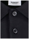 Check EKD Logo Print Cotton Polo Shirt Black - BURBERRY - BALAAN 3