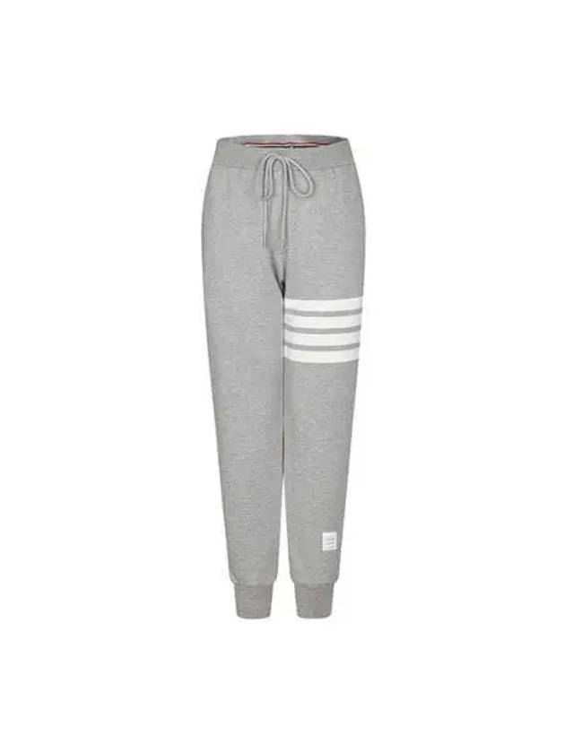 Women's Engineer 4 Bar Cotton Loopback Knit Track Pants Grey - THOM BROWNE - BALAAN 2