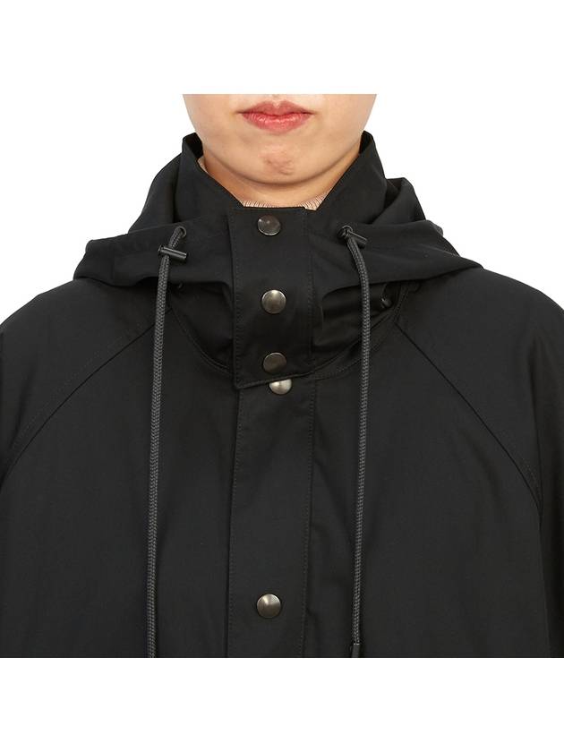 Women's Hooded Raincoat Black - LEMAIRE - BALAAN 10