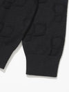 Women s viscose logo lettering jacquard knit BLACK - 20THHOLE - BALAAN 8