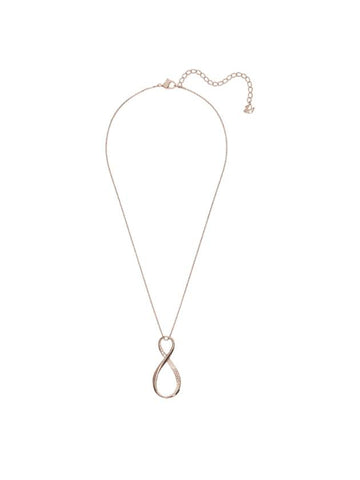 Exist Infinity Pendant Necklace Rose Gold - SWAROVSKI - BALAAN 1