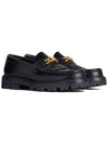 Triomphe Chain Polished Bull Margaret Loafers Black - CELINE - BALAAN 2