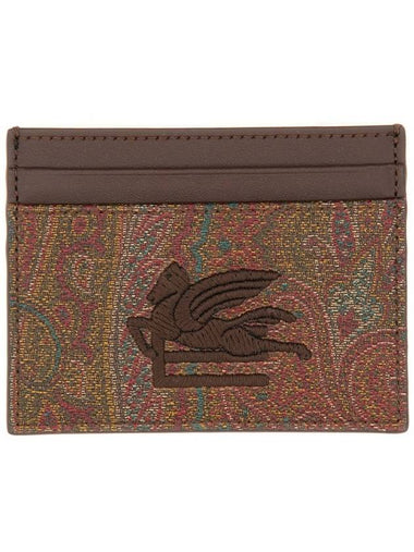 PAISLEY CARD HOLDER WITH PEGASUS - ETRO - BALAAN 1