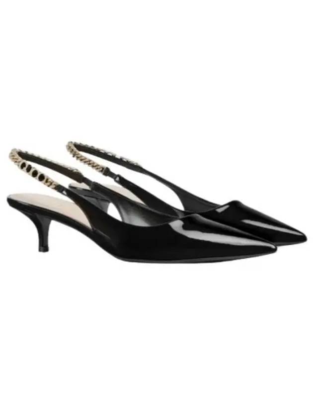 Signoria Slingback Heels Black - GUCCI - BALAAN 2