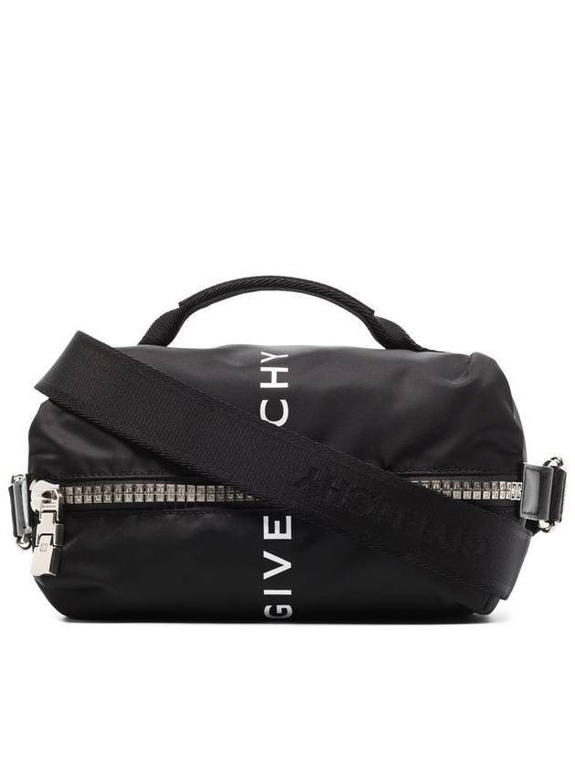 Logo G Zipper Nylon Belt Bag Black - GIVENCHY - BALAAN 2