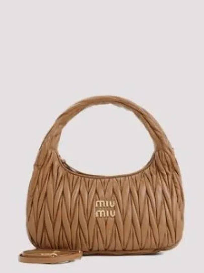 Wander Materasse Nappa Leather Shoulder Bag Brown - MIU MIU - BALAAN 2