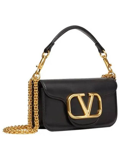 Women's V Logo Small Shoulder Bag Black - VALENTINO - BALAAN 2