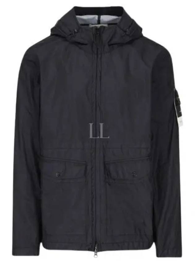 Membrana 3L TC Hooded Jacket Blue - STONE ISLAND - BALAAN 2