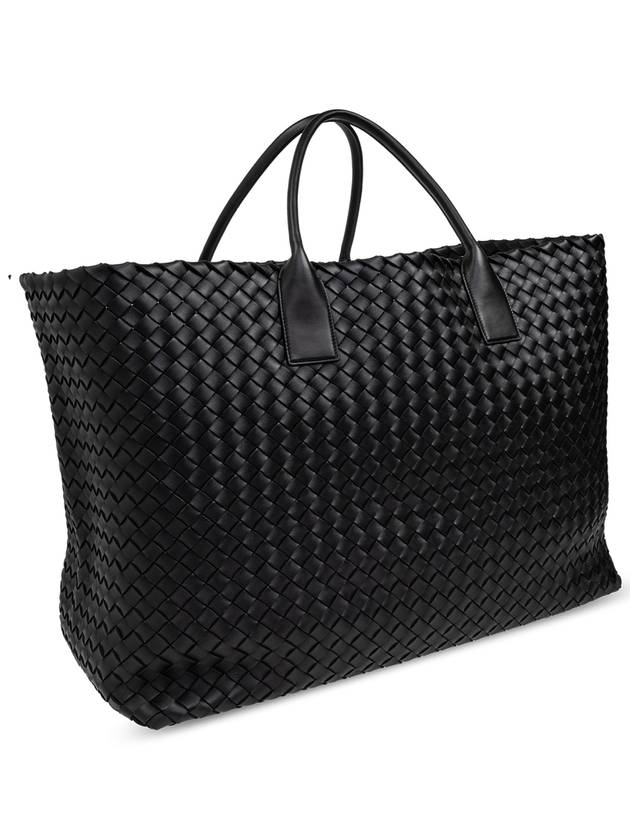 Bottega Veneta Leather Bag Maxi Cabat, Men's, Black - BOTTEGA VENETA - BALAAN 4