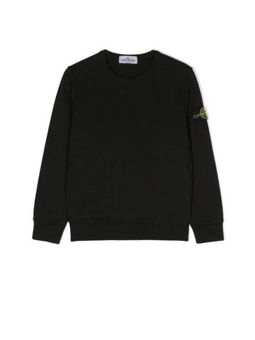 Kids Junior Knit Sweatshirt 781661340 V0029 BLACK - STONE ISLAND - BALAAN 1