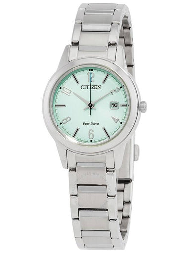 Citizen Lady Eco-Drive Green Dial Watch FE1241-71X - CITIZEN - BALAAN 1