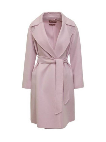 Totem Belt Virgin Wool Single Coat Pink - MAX MARA - BALAAN 1