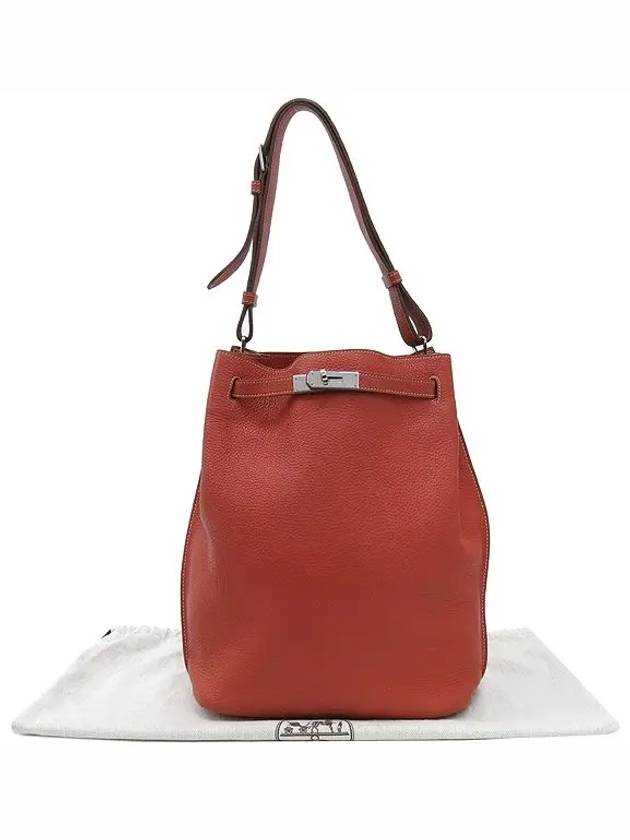 Rouge shoulder bag - HERMES - BALAAN 1