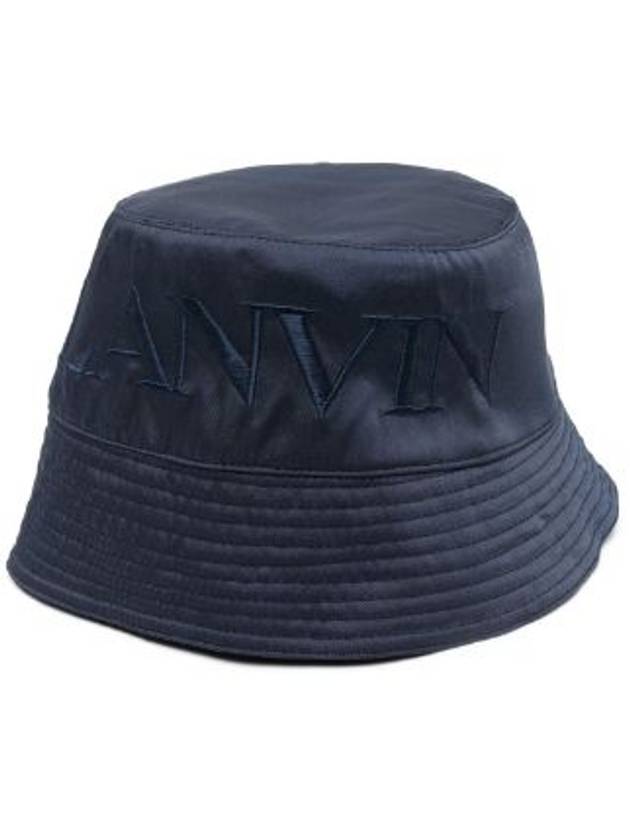 Reversible logo pattern bucket hat - LANVIN - BALAAN 4