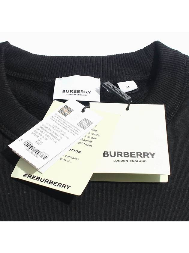 Front Logo Print Sweatshirt Black - BURBERRY - BALAAN 7