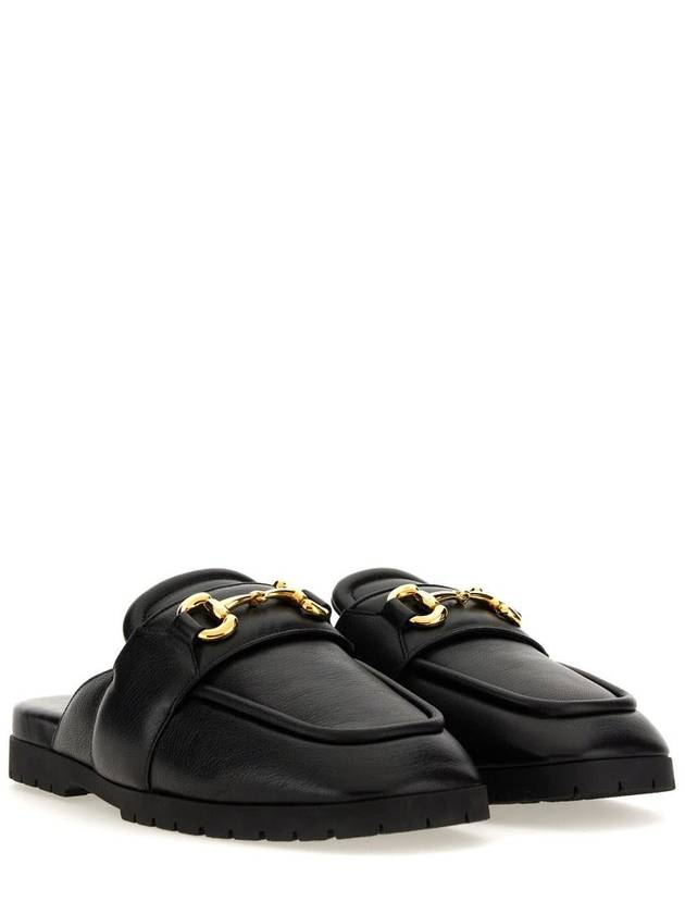 Horsebit Leather Mules Black - GUCCI - BALAAN 3