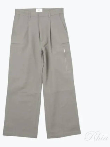 Wool Cargo Pants HTR301 WV0030 281 - AMI - BALAAN 1