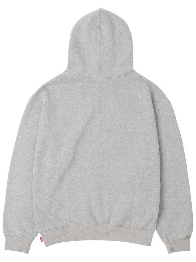 Men's Embroidery Cotton Hoodie Grey - STOCKHOLM SYNDROME - BALAAN 3