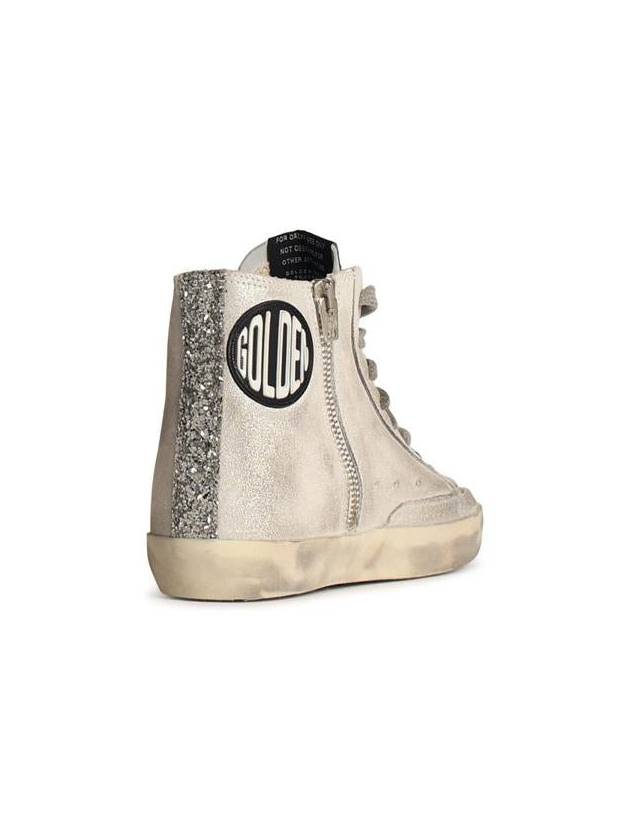 Francy Leather High Top Sneakers White - GOLDEN GOOSE - BALAAN 4