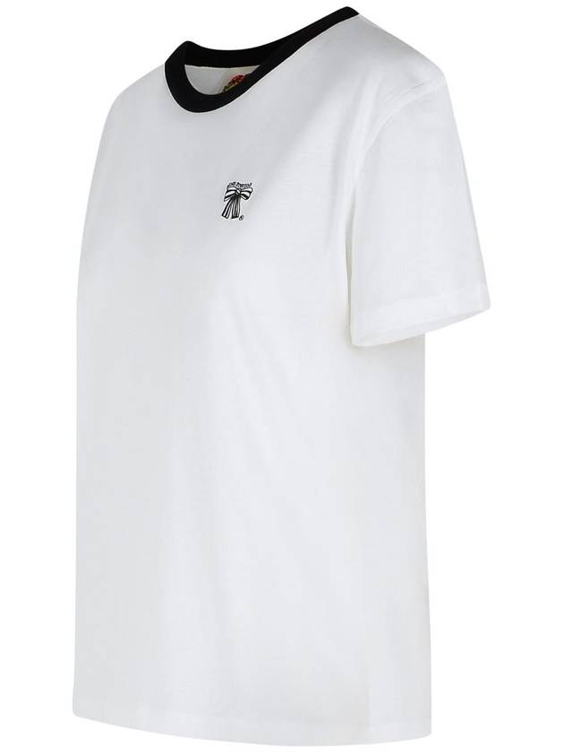 Acne Studios White Cotton Blend T-Shirt - ACNE STUDIOS - BALAAN 2