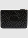 GG Marmont Leather Pouch Bag Black - GUCCI - BALAAN 3