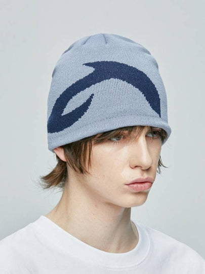 Piercing X-Ray Logo Knit Beanie Sky Blue - S SY - BALAAN 2