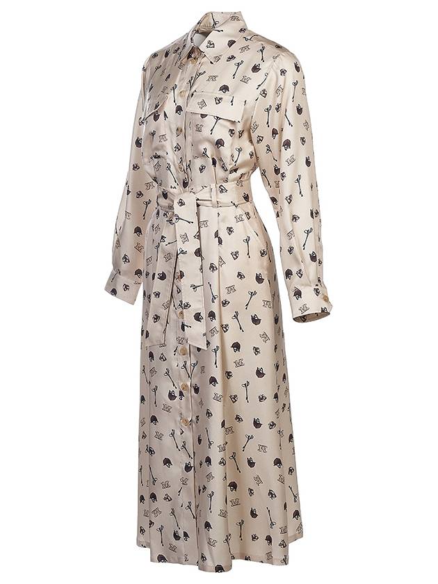 Women's Paste Print Silk Dress PASTE 001 - MAX MARA - BALAAN 2