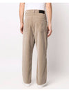 Alex Fit Cotton Corduroy Velvet Wide Pants Beige - AMI - BALAAN 4