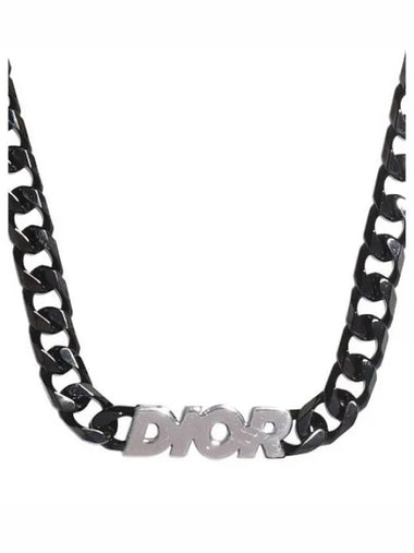 logo chain choker necklace - DIOR - BALAAN 1