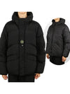 Logo Patch Reversible Padding Black - STONE ISLAND - BALAAN 2