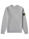 Wappen Patch Crew Neck Sweatshirt Grey - STONE ISLAND - BALAAN 2