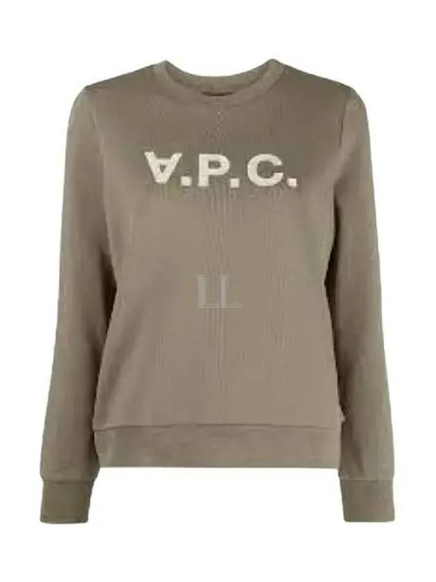 Women's VPC Logo Print Sweatshirt Green - A.P.C. - BALAAN 2