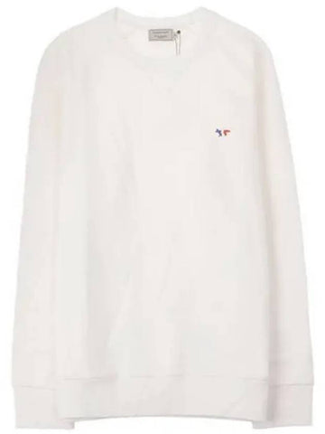 04290 AM00302KM0002 WH Fox Patch Sweatshirt White Men s TR 270733 - MAISON KITSUNE - BALAAN 1