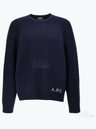 Edward Intarsia Knit Top Dark Navy - A.P.C. - BALAAN 2