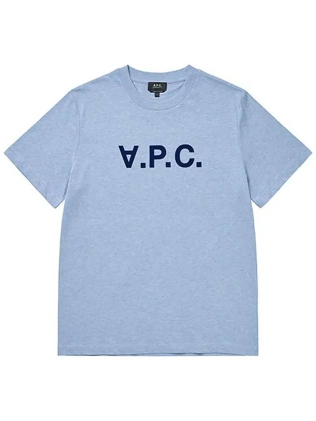 Standard Grand VPC Short Sleeve T-Shirt Blue - A.P.C. - BALAAN 4