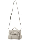 Alexa Heavy Grain Mini Tote Bag Pale Grey - MULBERRY - BALAAN 8