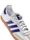 Samba OG Leather Low Top Sneakers Purple Cloud White - ADIDAS - BALAAN 5