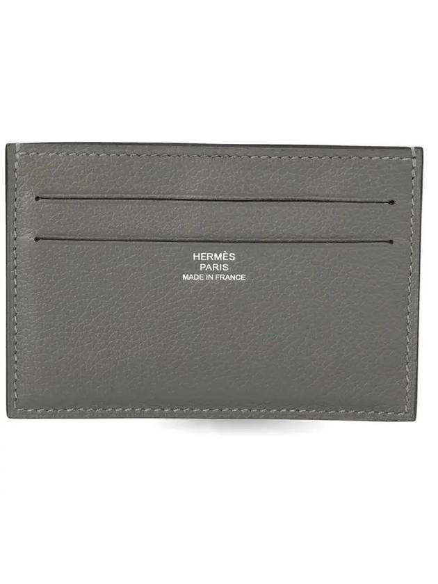 Hermes Citizen Twill Card Wallet Gris Meyer Bleu France Bleu Saphir - HERMES - BALAAN 1