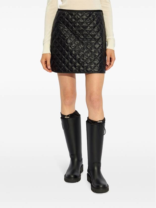 Padded mini H line skirt black - MONCLER - BALAAN 4