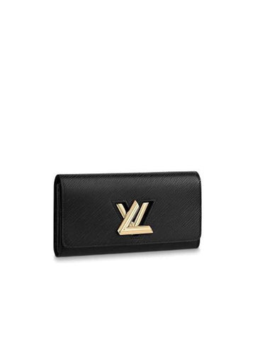 Epi Grain Twist Long Wallet Black Gold - LOUIS VUITTON - BALAAN 1