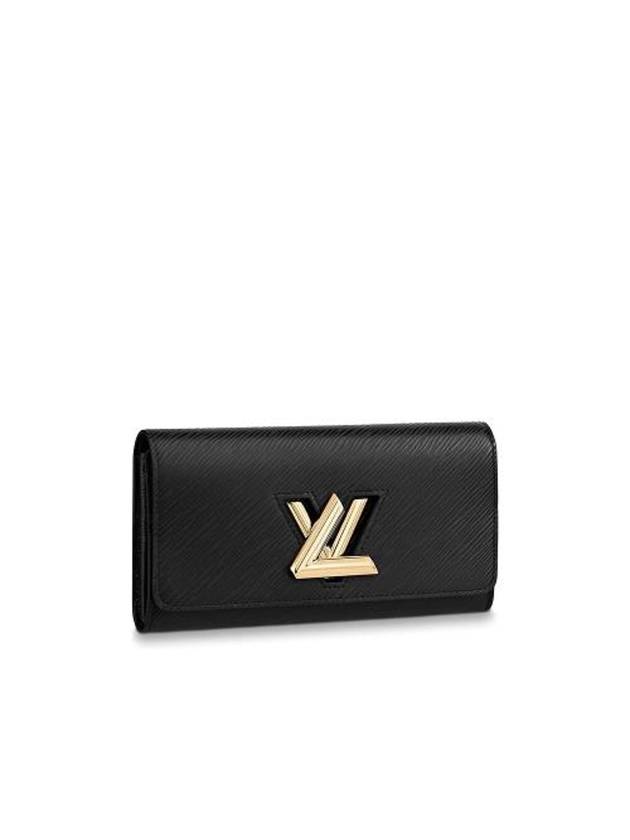 Epi Grain Twist Long Wallet Black - LOUIS VUITTON - BALAAN 1