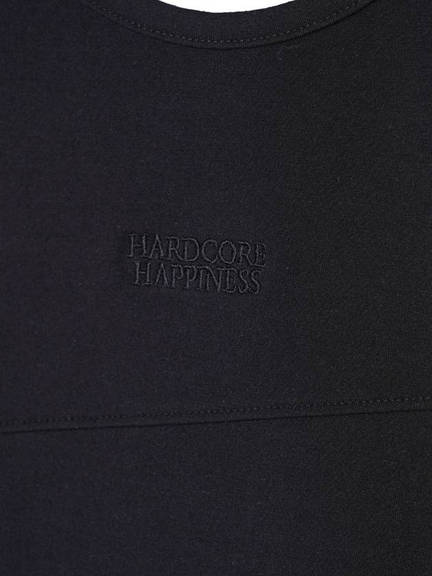 Cut Stitch Long Sleeve T-shirt Black - HARDCORE HAPPINESS - BALAAN 6