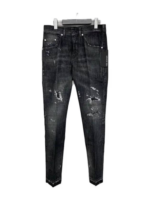 Distressed Skinny Jeans Black - NEIL BARRETT - BALAAN 2