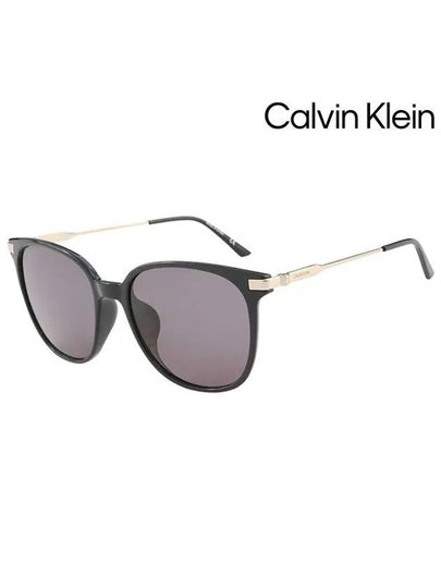 Eyewear Square Sunglasses Grey Black - CALVIN KLEIN - BALAAN 2