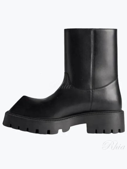 Rhino Leather Ankle Boots Black - BALENCIAGA - BALAAN 2