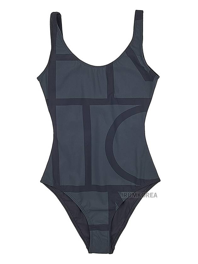 Monogram One-Piece Swimsuit Black - TOTEME - BALAAN 11