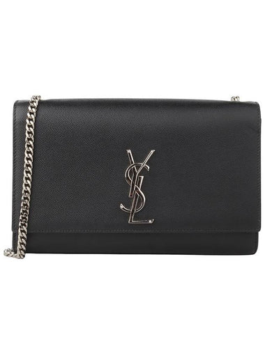 364021 Monogram silver Kate satchel bag 34286Y - SAINT LAURENT - BALAAN 1