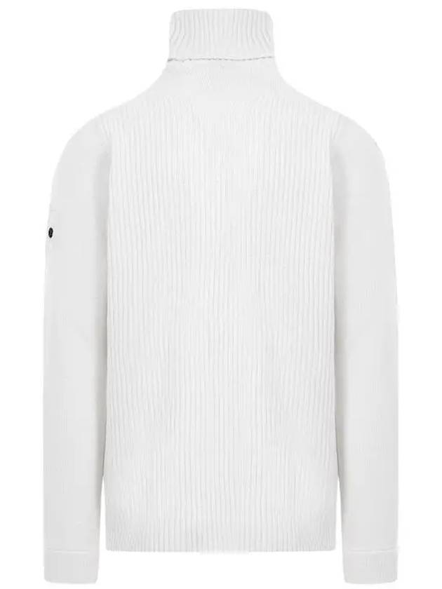 Shadow Project Wool Turtleneck White - STONE ISLAND - BALAAN 5